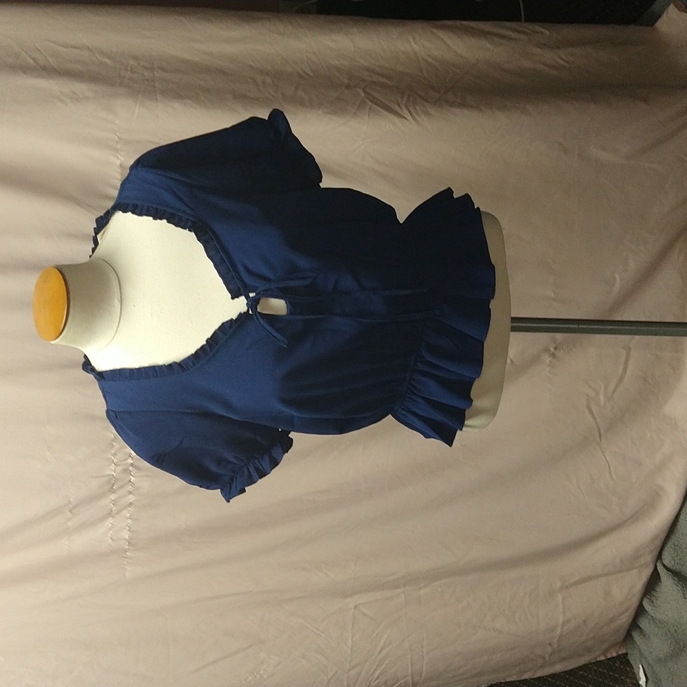 Ultra flirt, size small blue blouse.